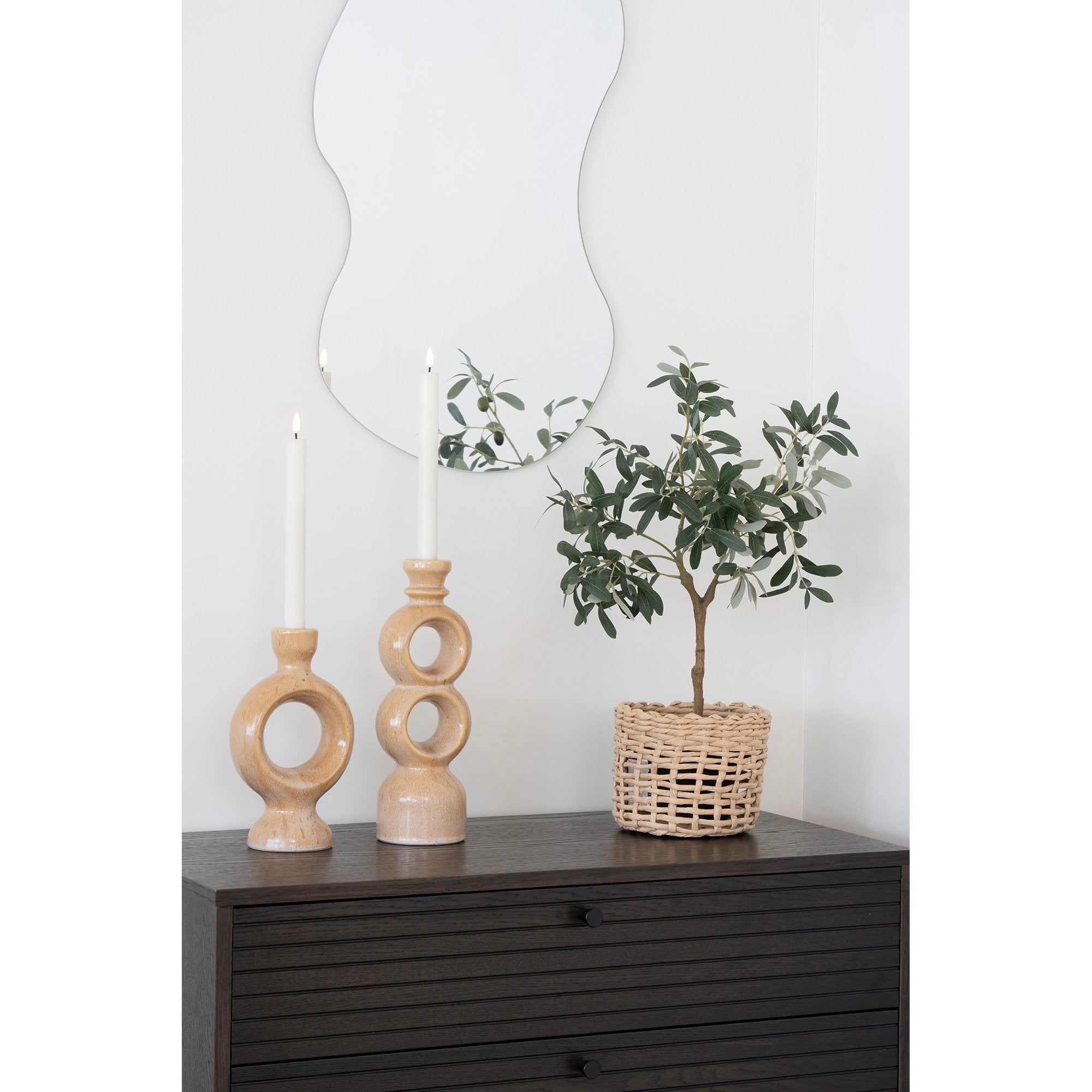 Olijfboom - kunstplant, groen H:61 cm