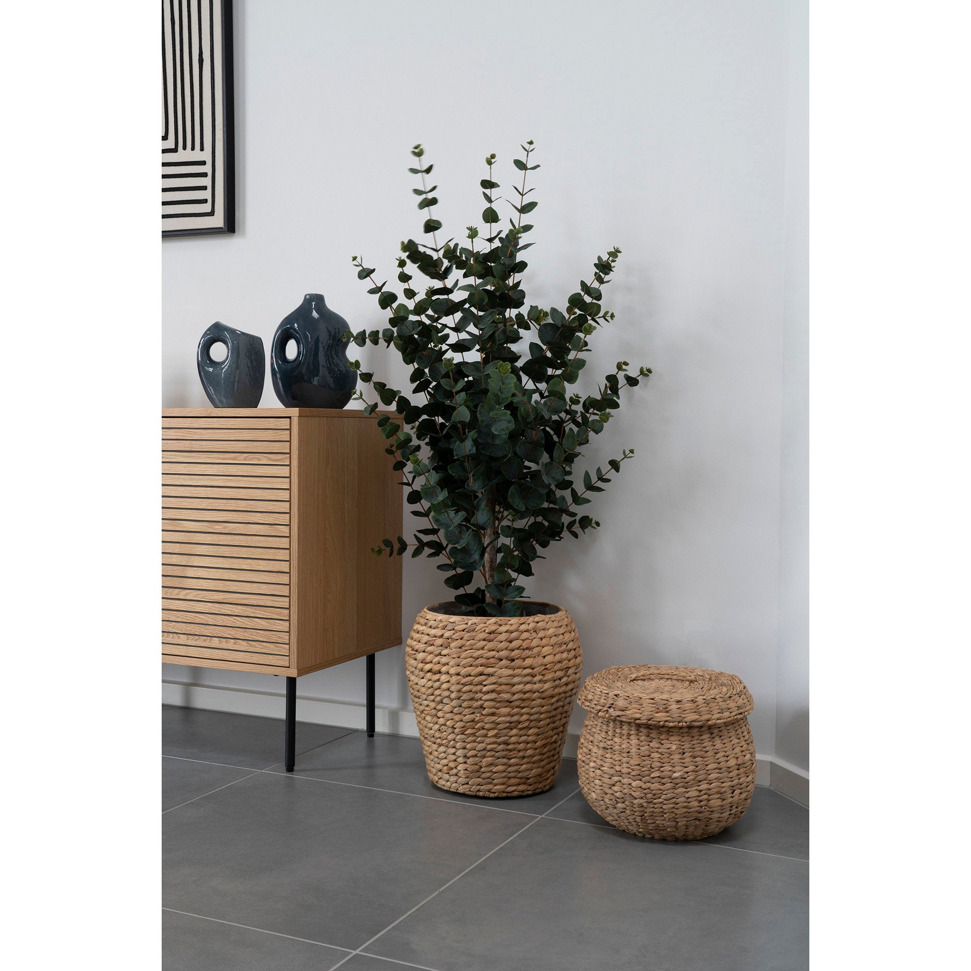 Eucalyptusboom - kunstplant, groen H:120 cm