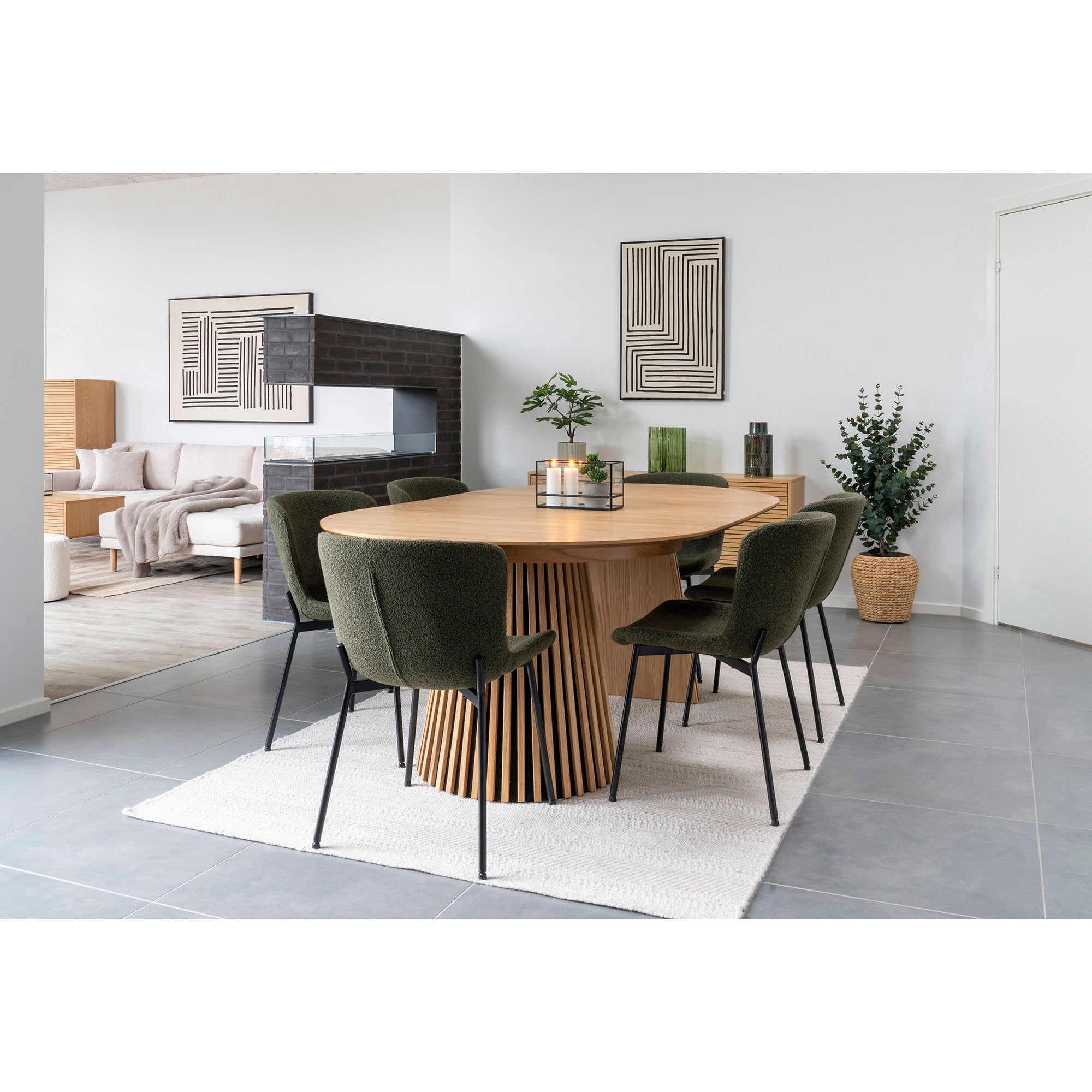 Eucalyptusboom - kunstplant, groen H:120 cm