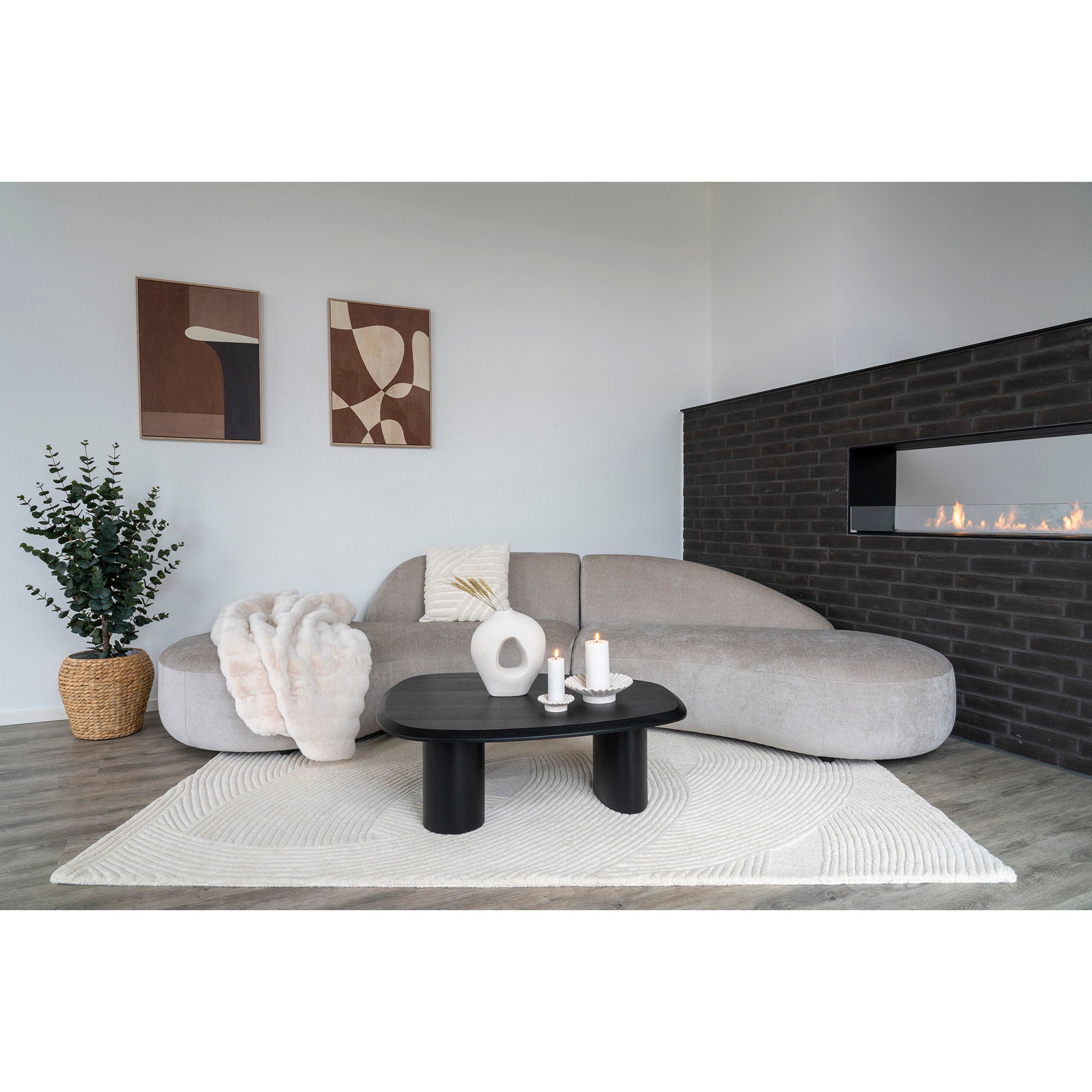 Eucalyptusboom - kunstplant, groen H:120 cm