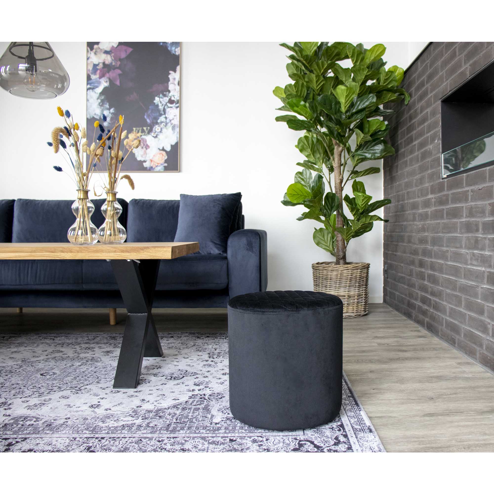 Vioolbladplant - Kunstplant, groen H:190 cm