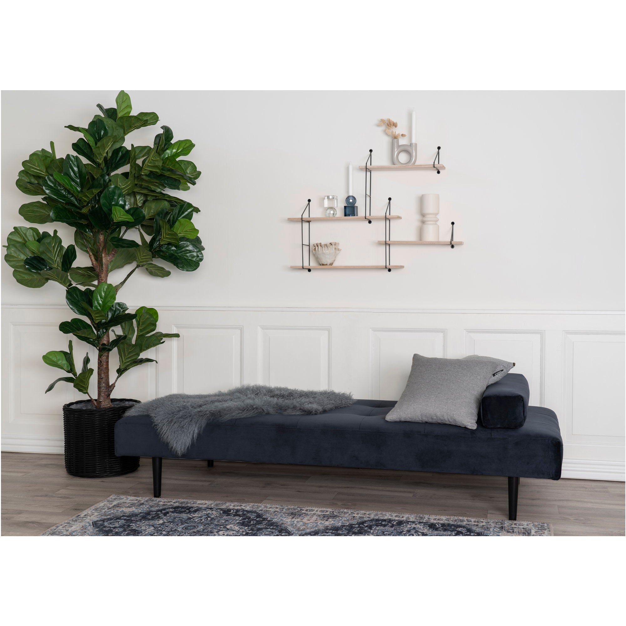 Vioolbladplant - Kunstplant, groen H:190 cm