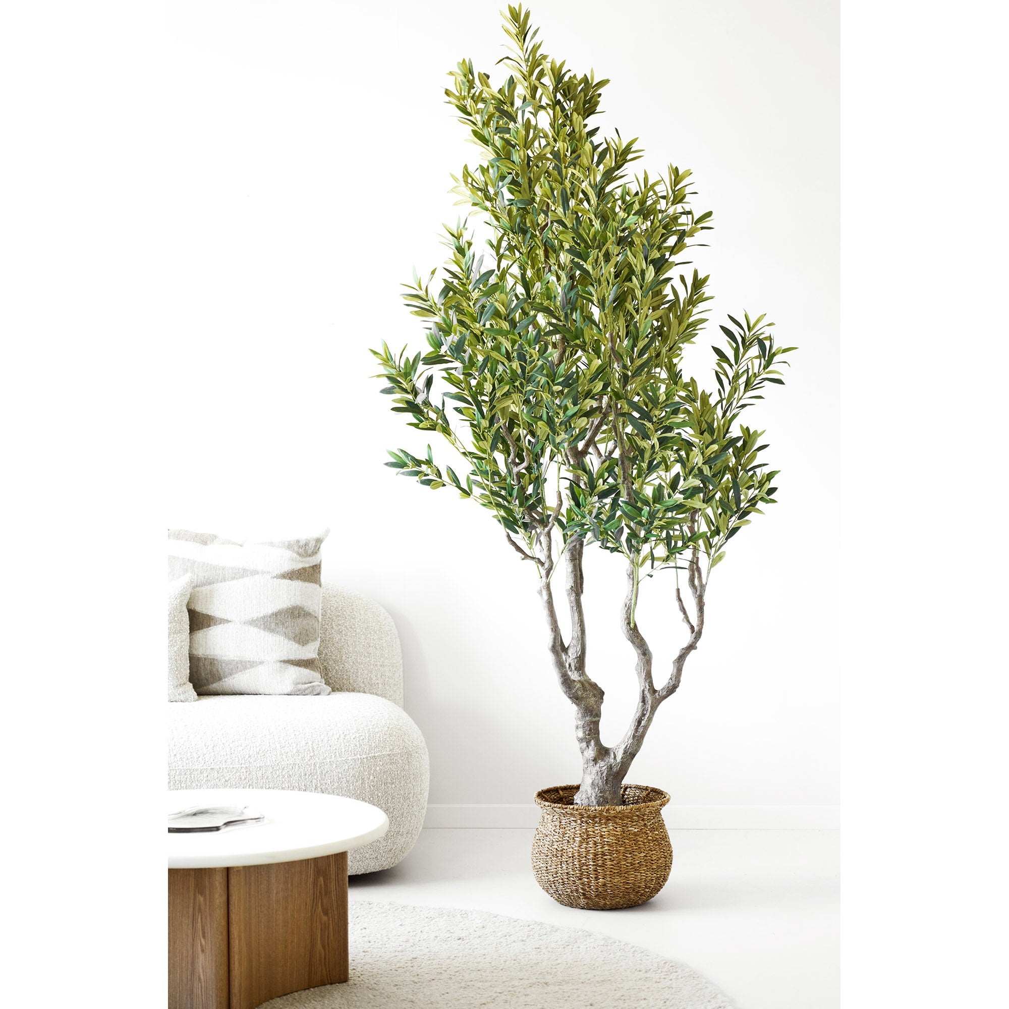 Olijfboom - kunstboom, groen H:220 cm
