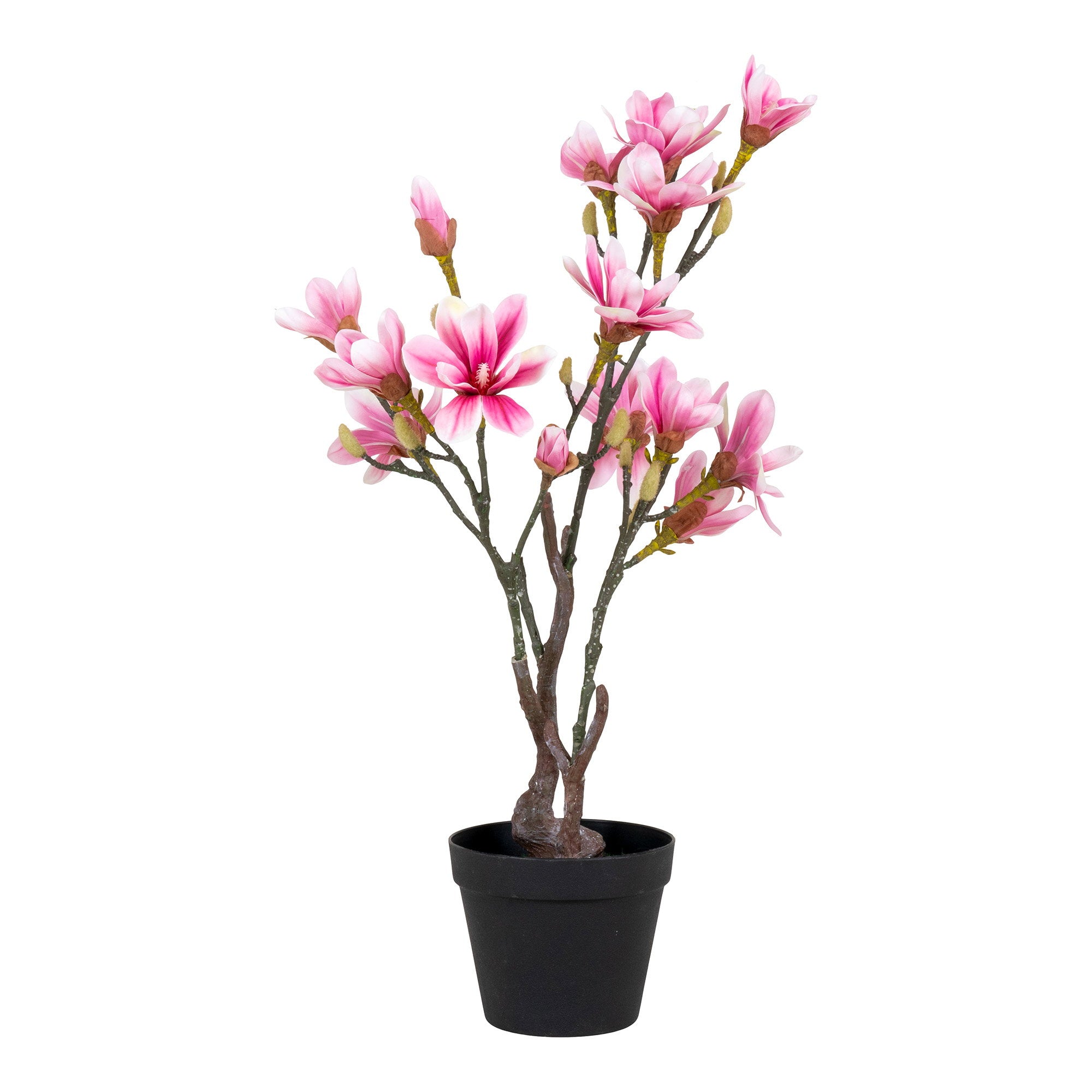 Magnoliaboom - kunstplant, roze H:75 cm
