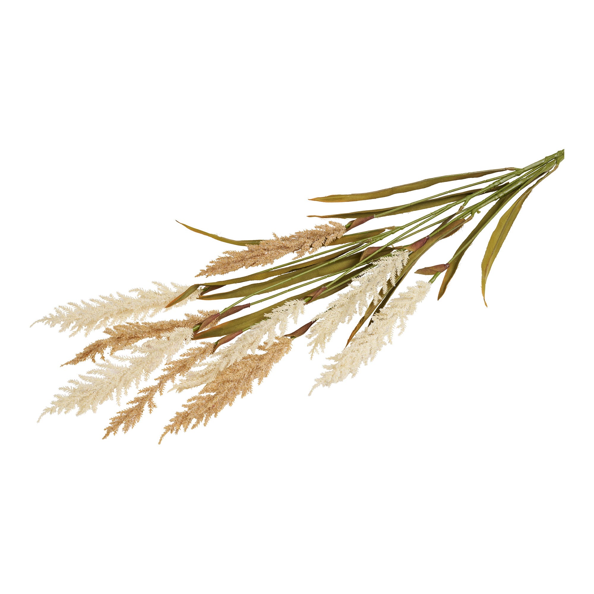 Decoratief gras - Gras, kunstmatig, beige/zand, 2 stelen, H: 130 cm