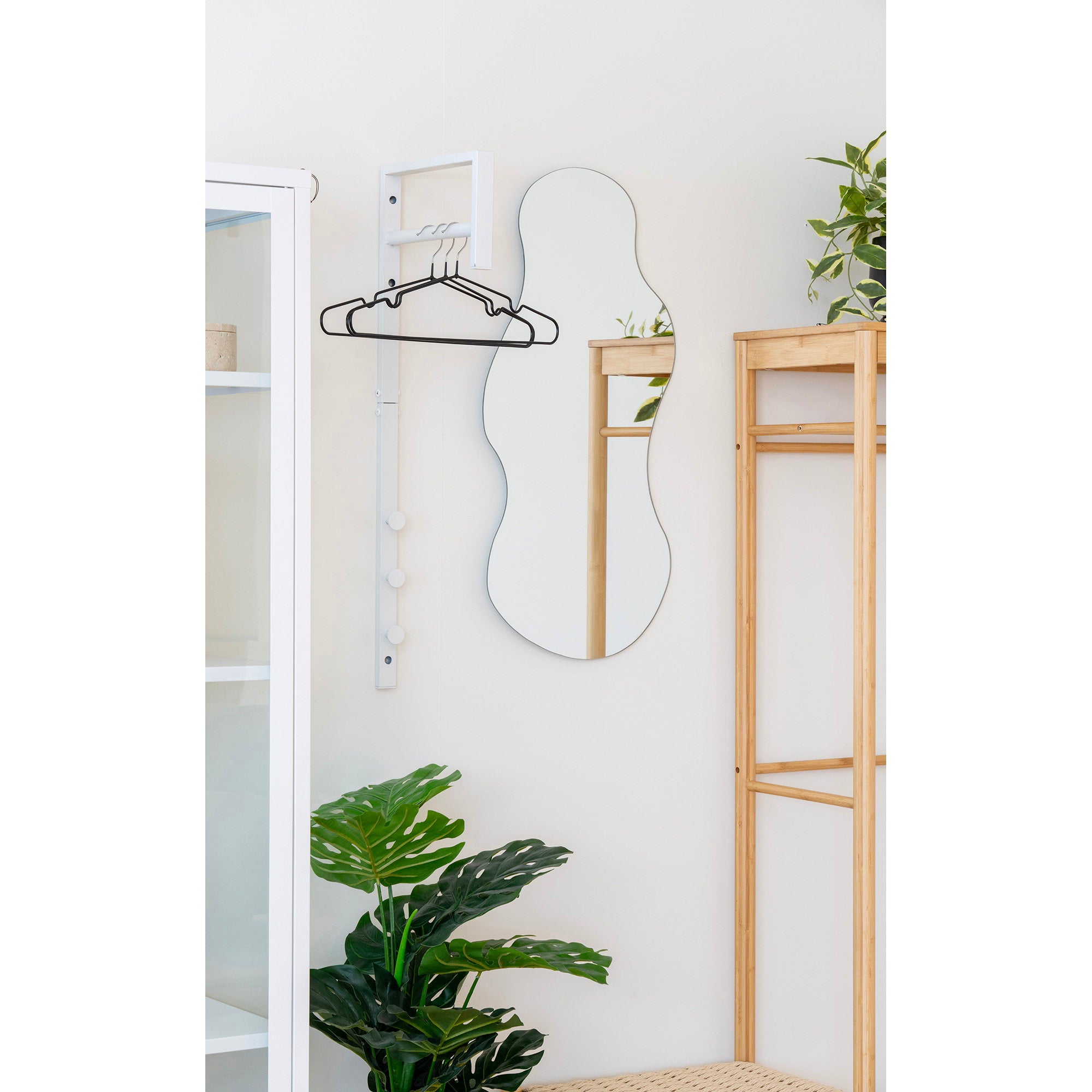 Massa-hangers - metalen hangers met zwarte coating, set van 10