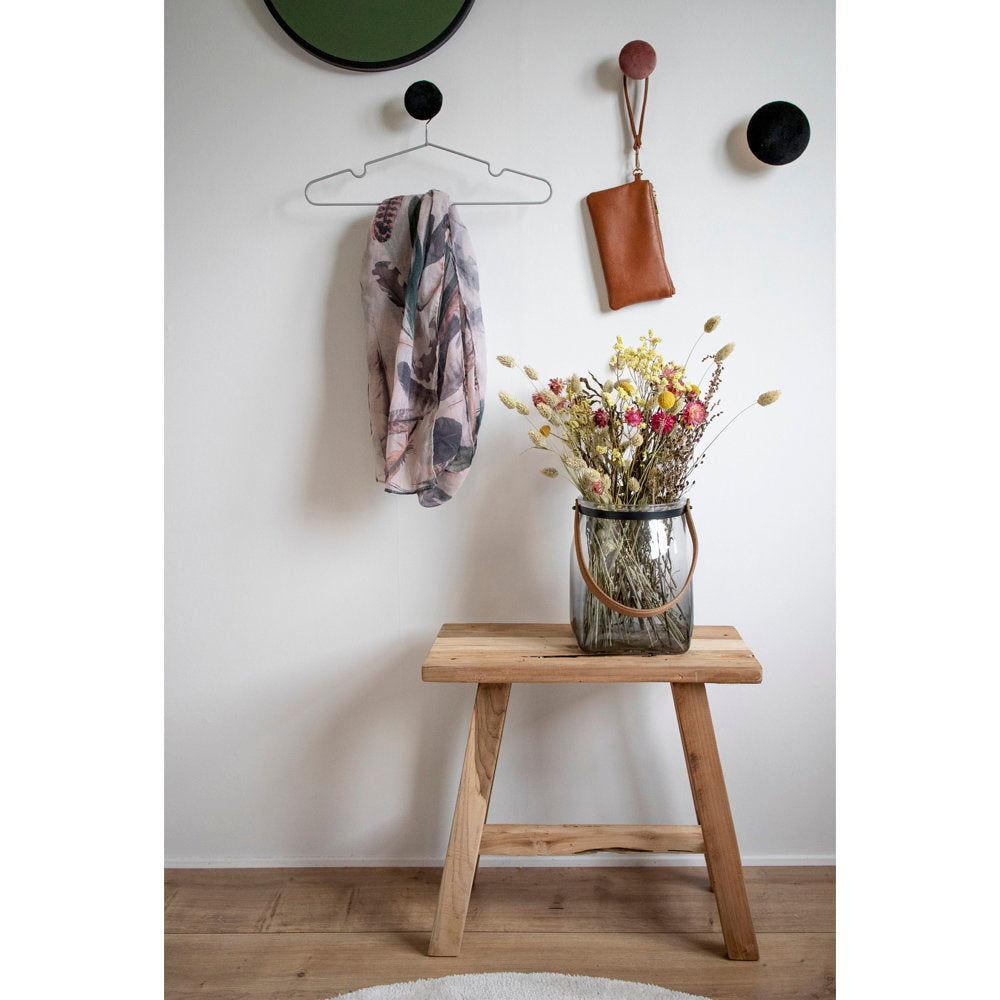 Massa-hangers - metalen hangers met grijze coating, set van 10