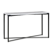 Saxon wandtafel in Carrara-marmer en mat zwart