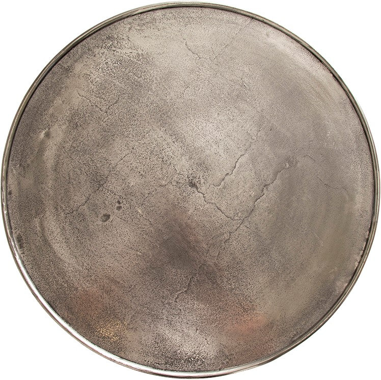 Interlagos salontafel set van 2, ruw nikkel met zwarte patina - Rond