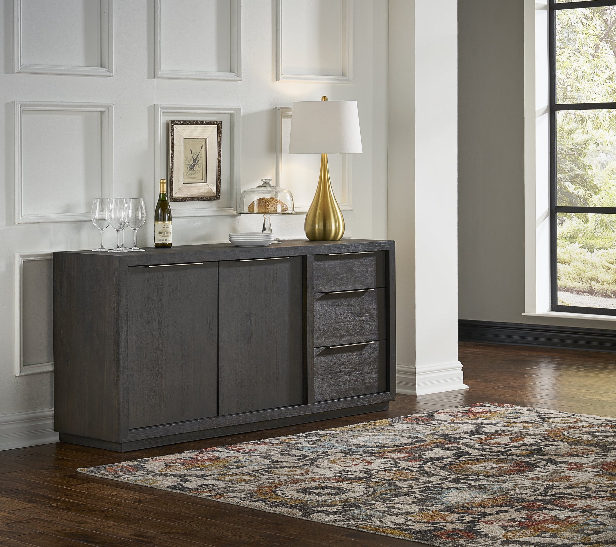 Oxford dressoir in basaltgrijs