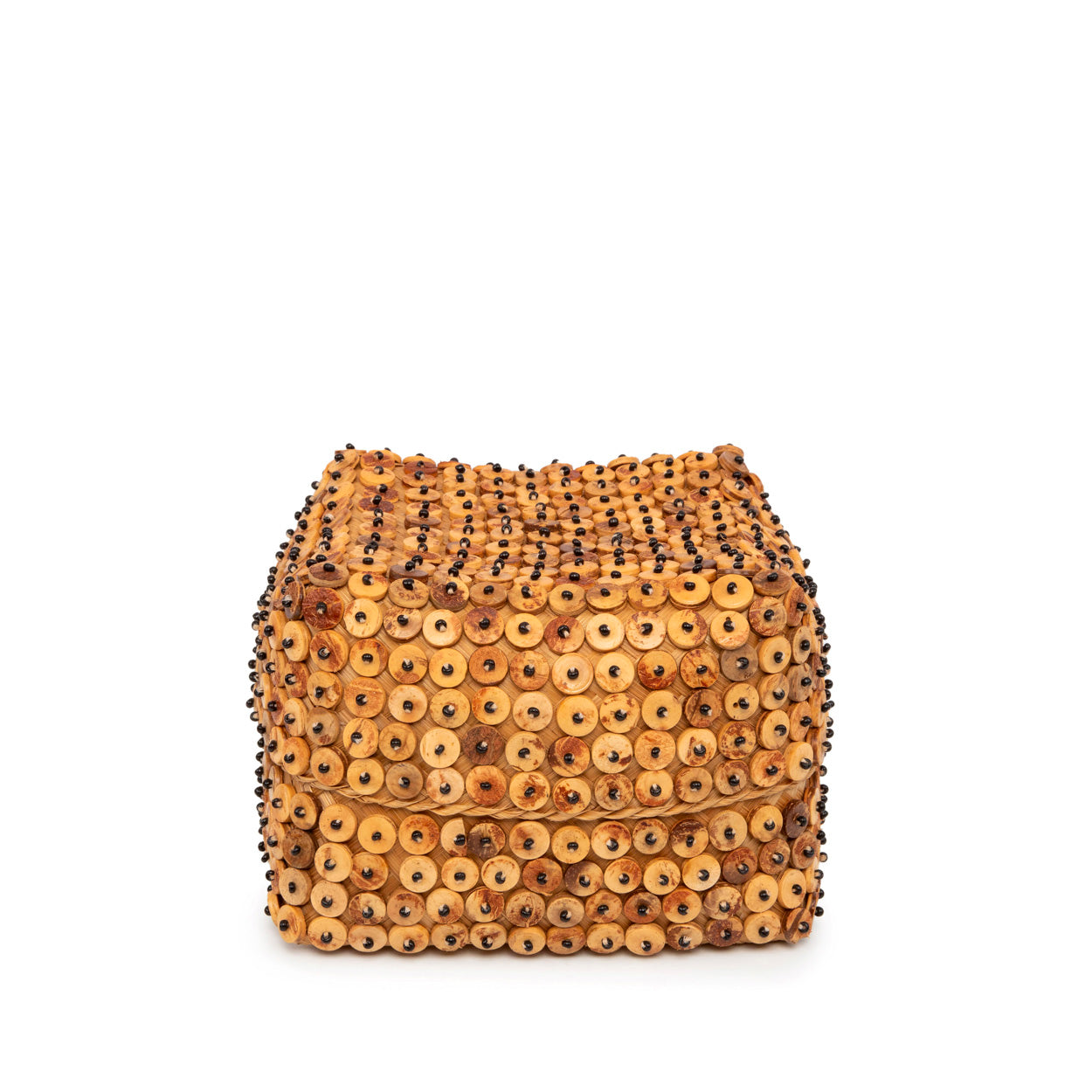 De mand van kokosschalen - naturel - M