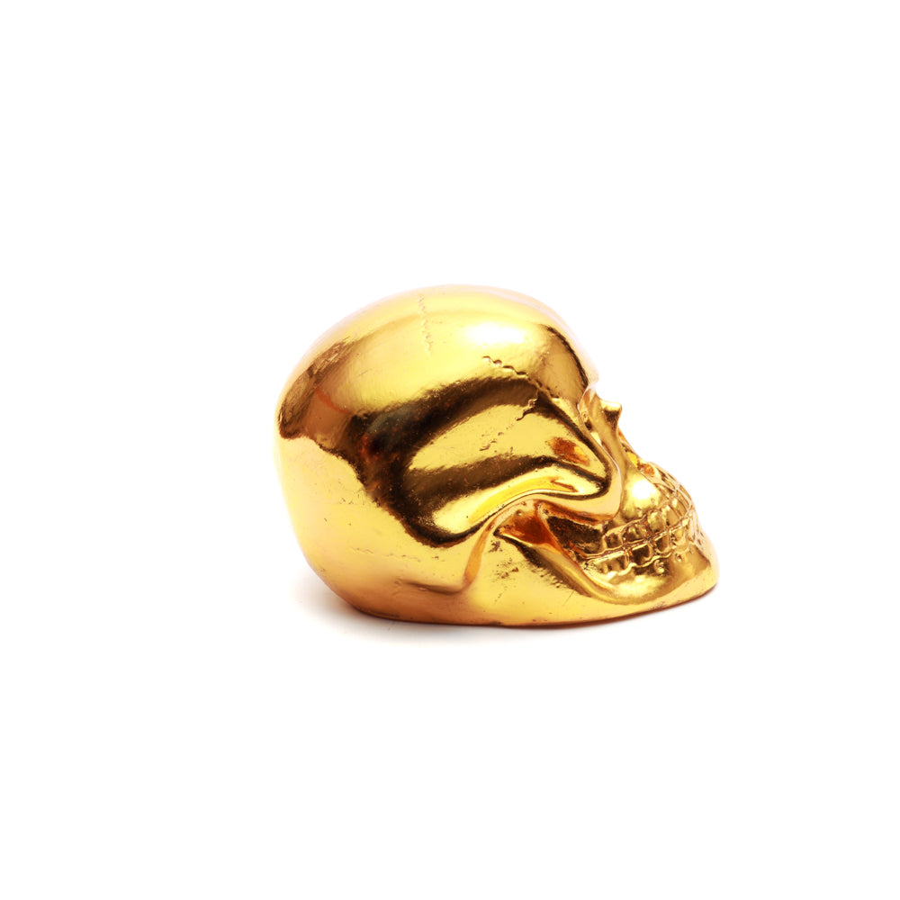 Gouden hars schedel S