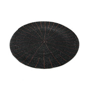 Placemat met kralen - zwart