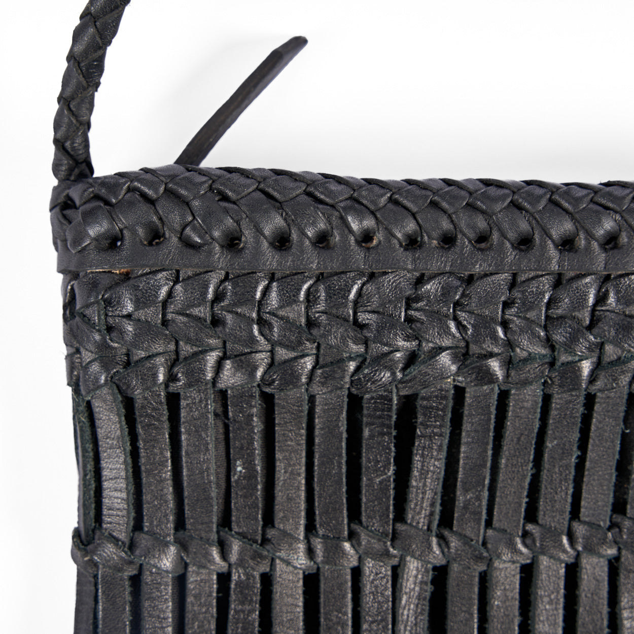 De Voodoo leren tas - zwart