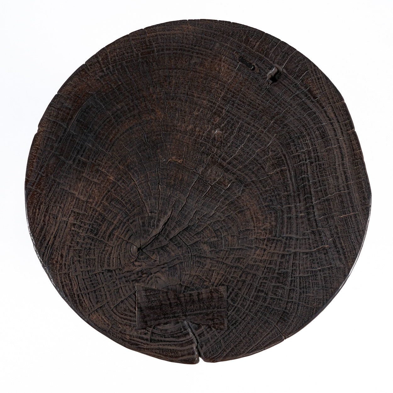 De Mocha Rings bijzettafel - donker walnoot