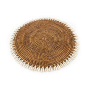 De koloniale schelp-placemat - naturel bruin
