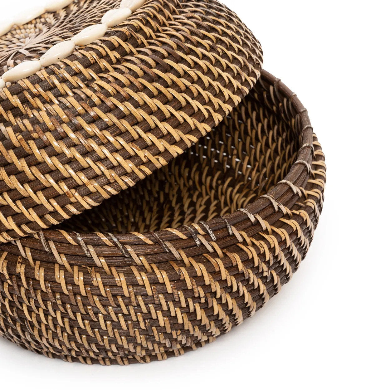 De Colonial Peek-a-Boo-mand - naturel bruin - S