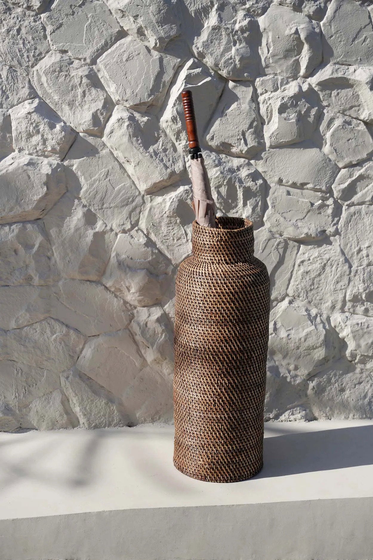 De Colonial parapluhouder - naturel bruin