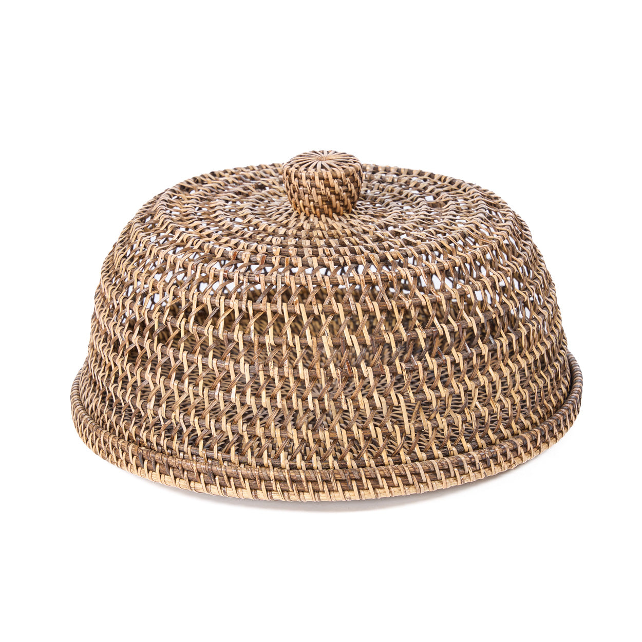 De rotan voedselkap - naturel bruin - M