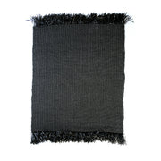 Het Vloerkleed met Franjes - Zwart - 180x240