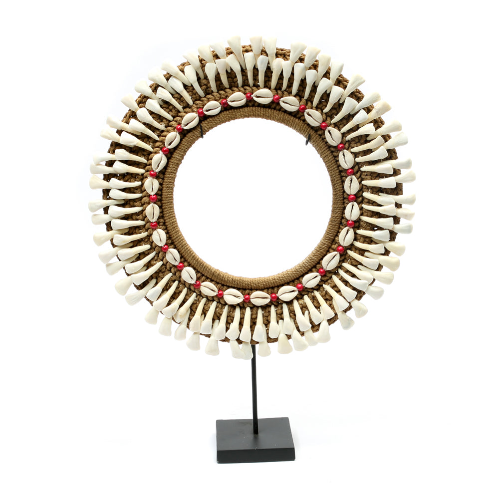 De hoepel met buffeltand op standaard