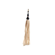De Cotton Wood-sleutelhanger - naturel zwart
