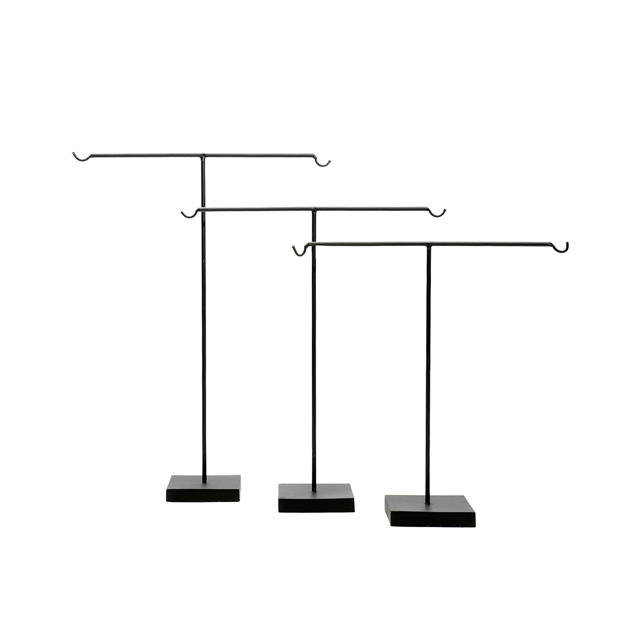 Set van 3 metalen sleutelhangerhouders