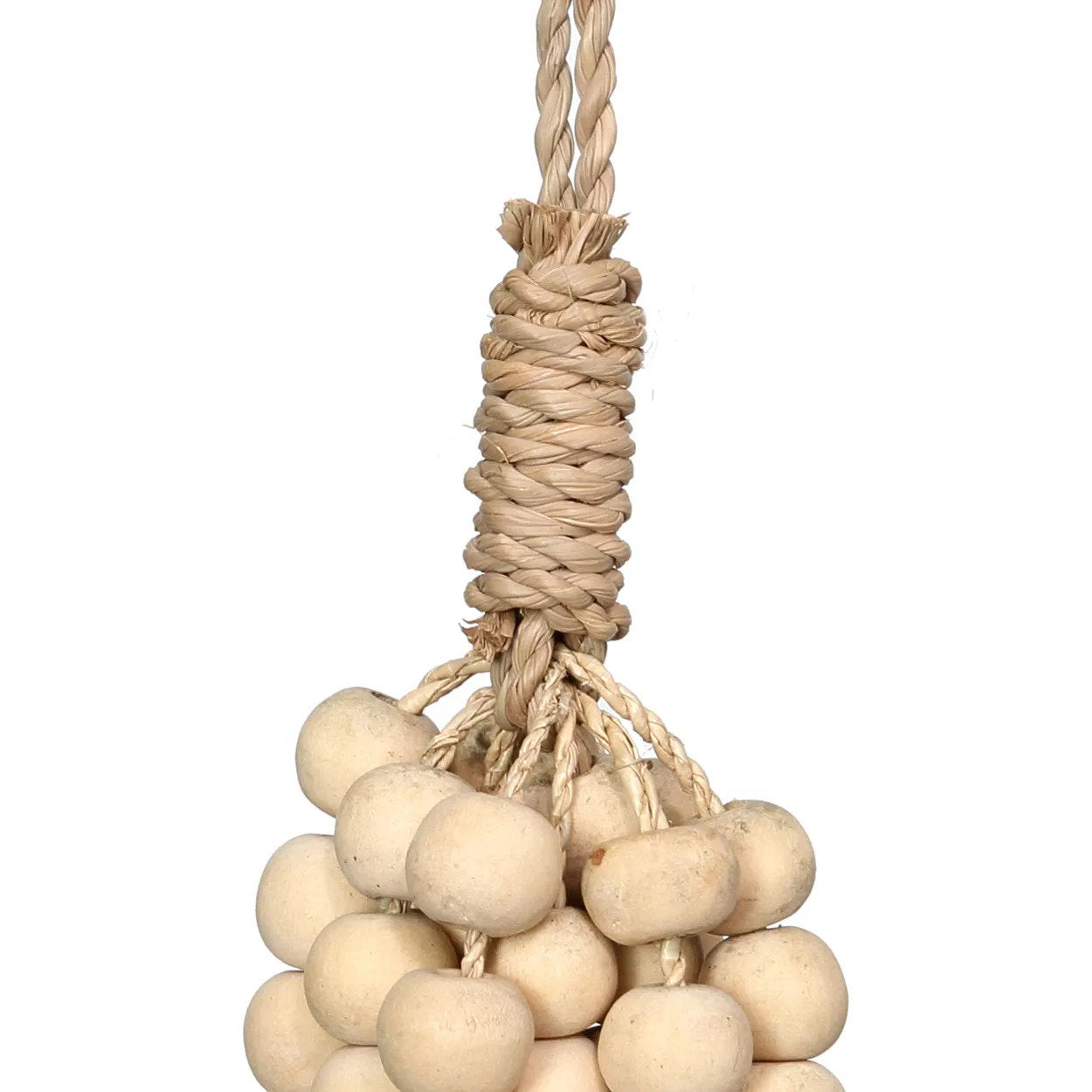Houten kralenkwast - naturel