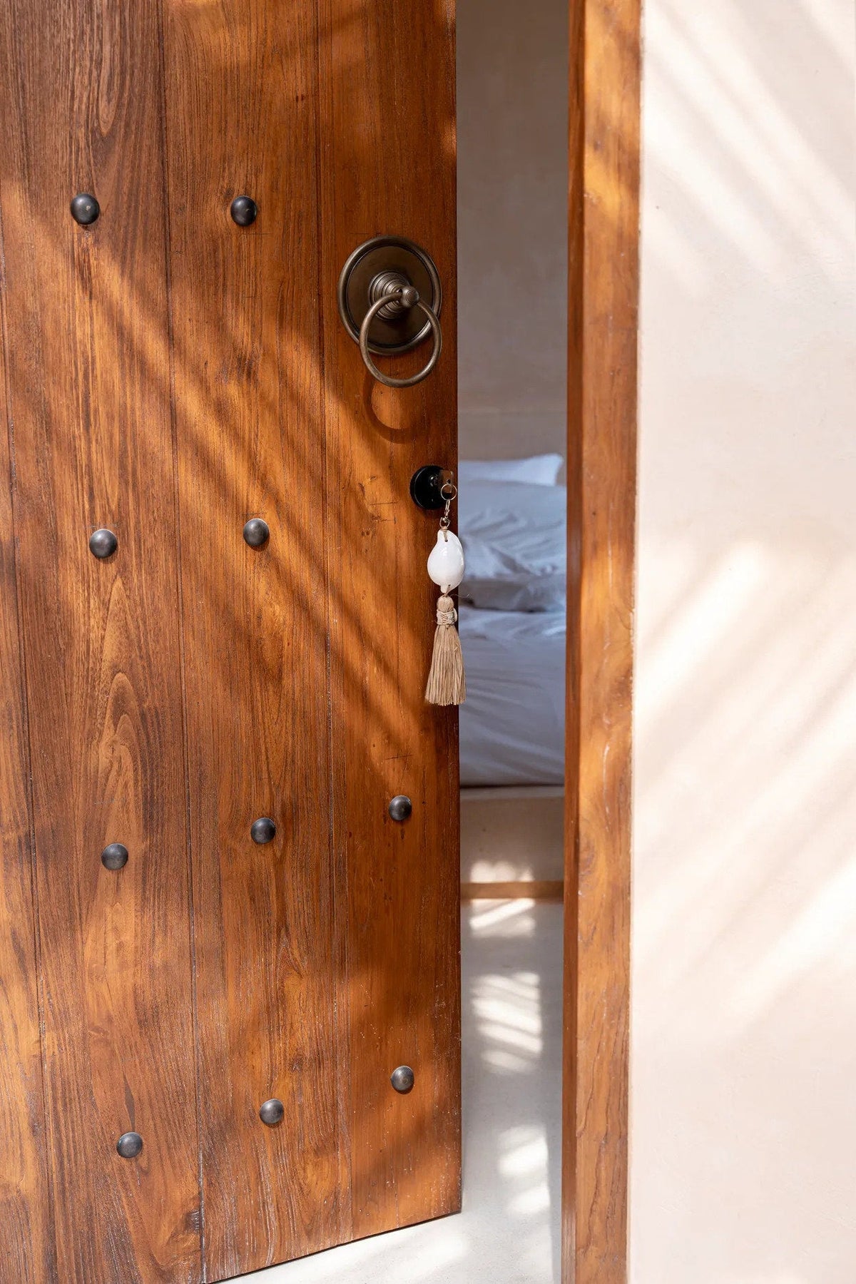De Kubu-sleutelhanger - wit naturel
