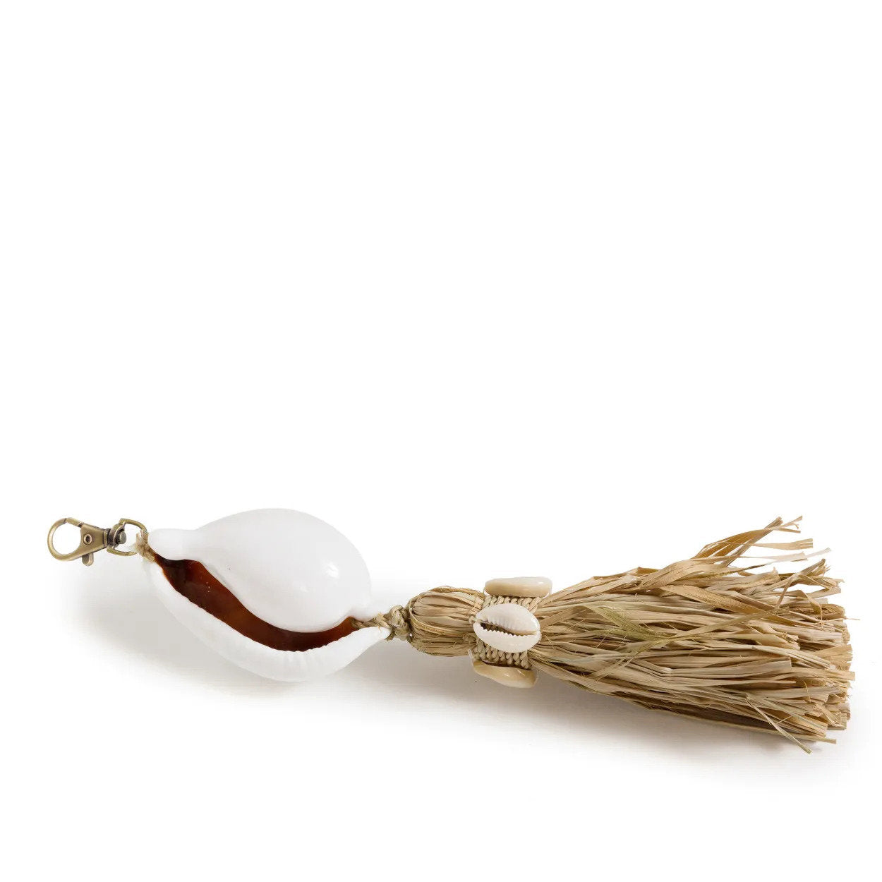 De Kubu-sleutelhanger - wit naturel