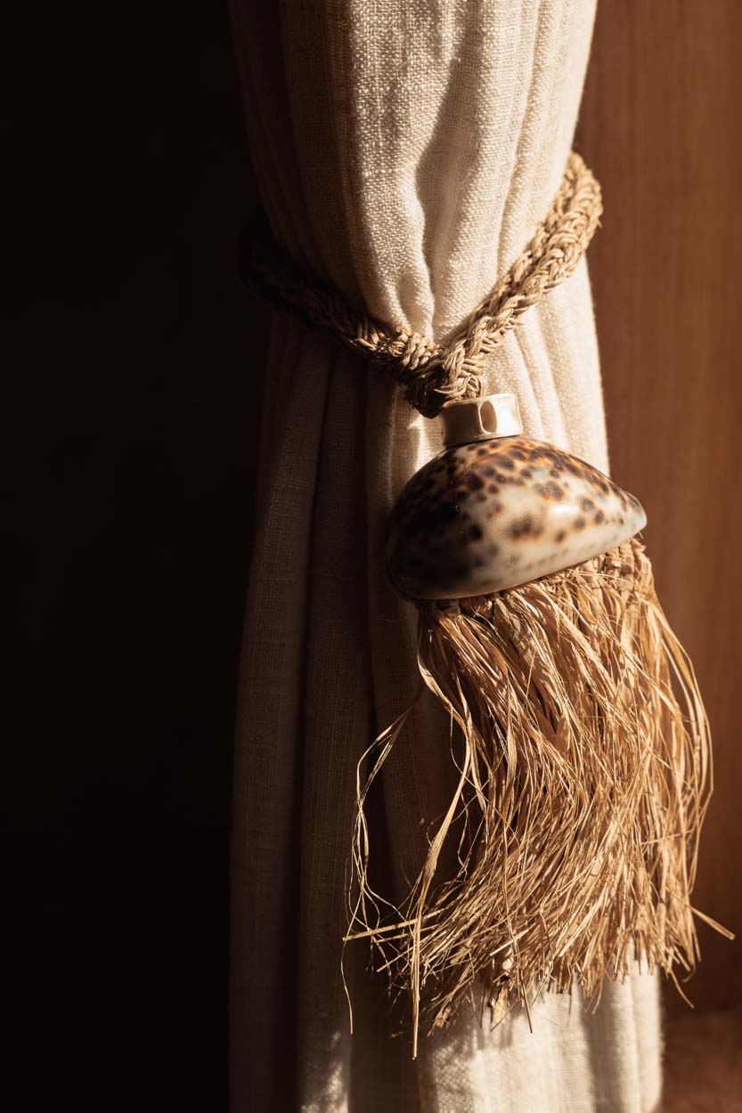De Raffia Lupina Kwast - Naturel