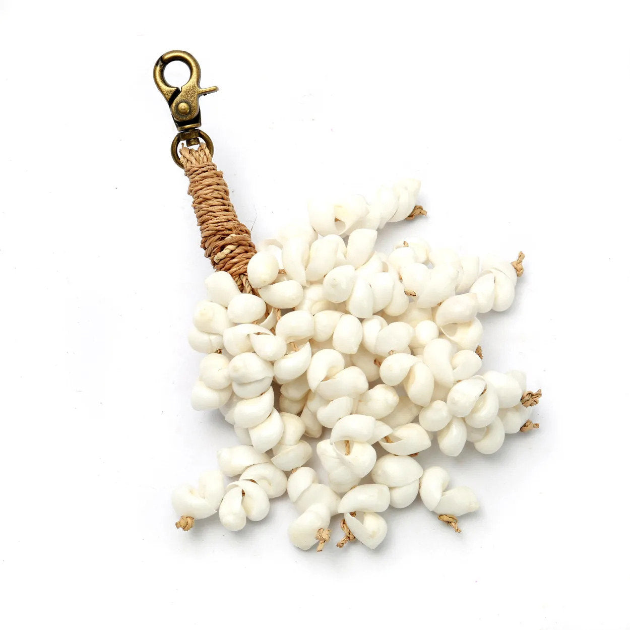 De Kai schelpsleutelhanger - wit