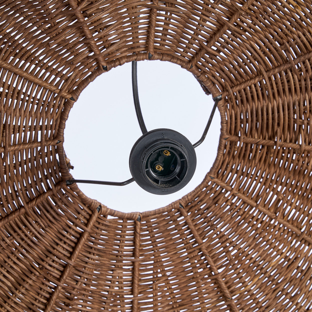 De Wave-hanglamp - Donkere walnoot - L
