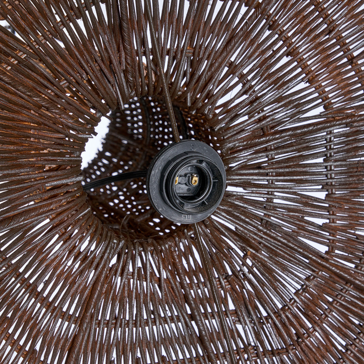 De Dome-hanglamp - Donkere walnoot - XL
