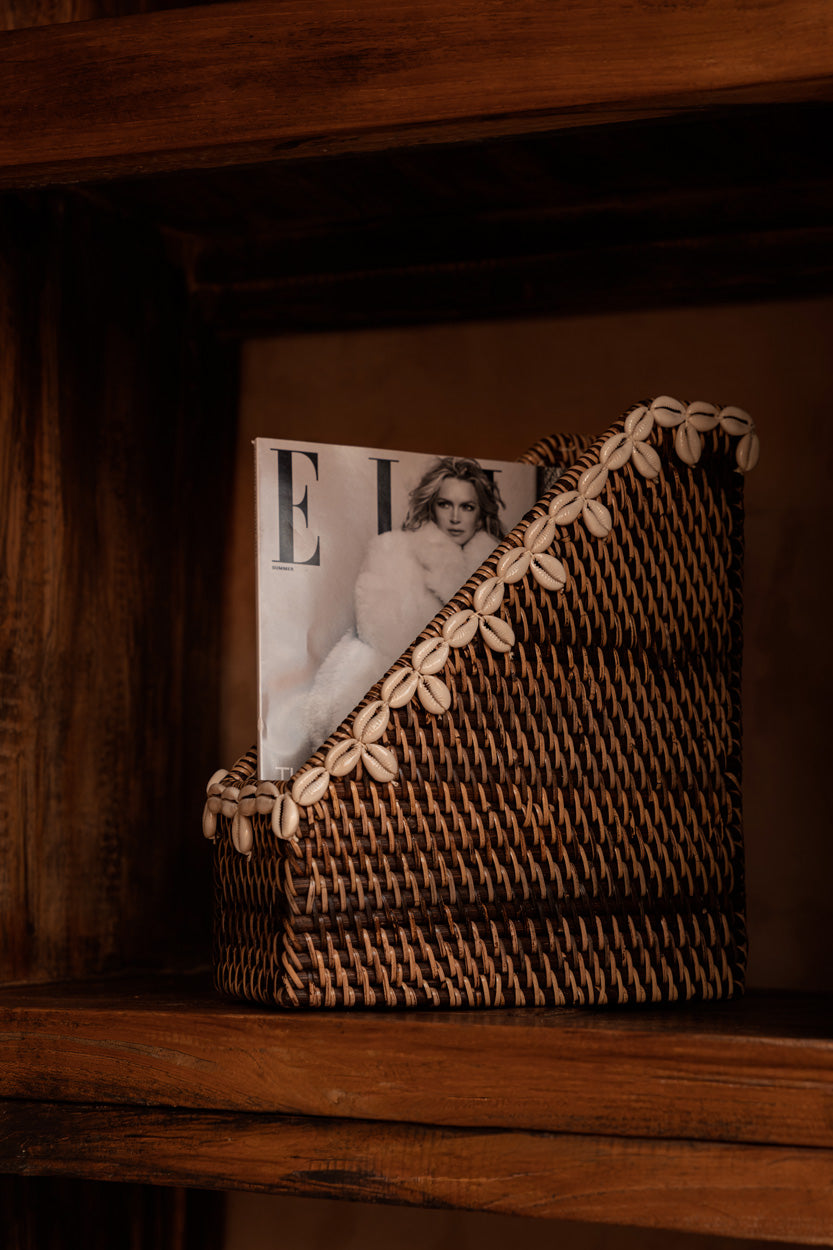 De Shell Edge Organizer - Naturel bruin