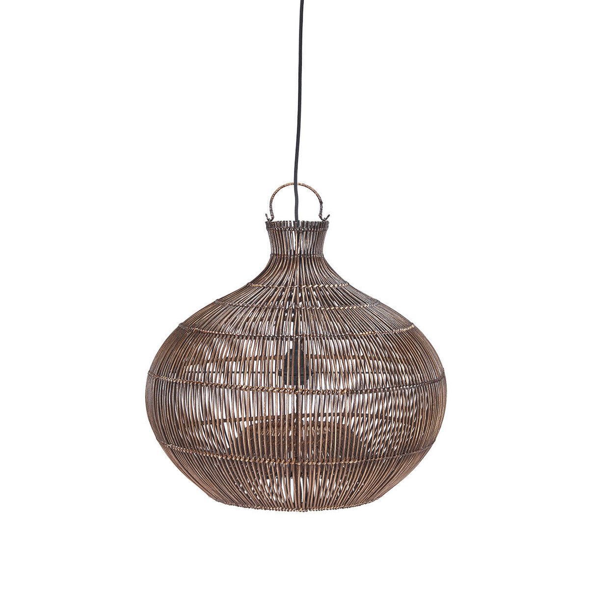 De Woestijnkalebas-hanglamp - Donker walnoot - S