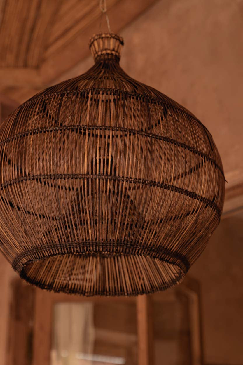 De Woestijnkalebas-hanglamp - Donker walnoot - S