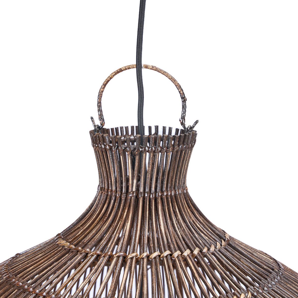 De Woestijnkalebas-hanglamp - Donker walnoot - S