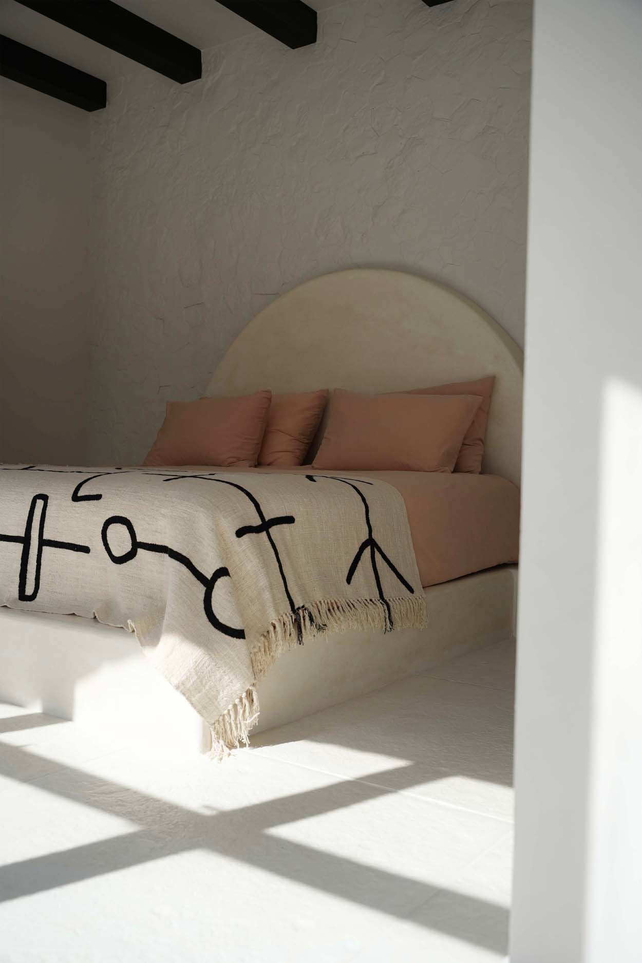 Het Boze Oog Bedsprei - Natuurlijk Zwart