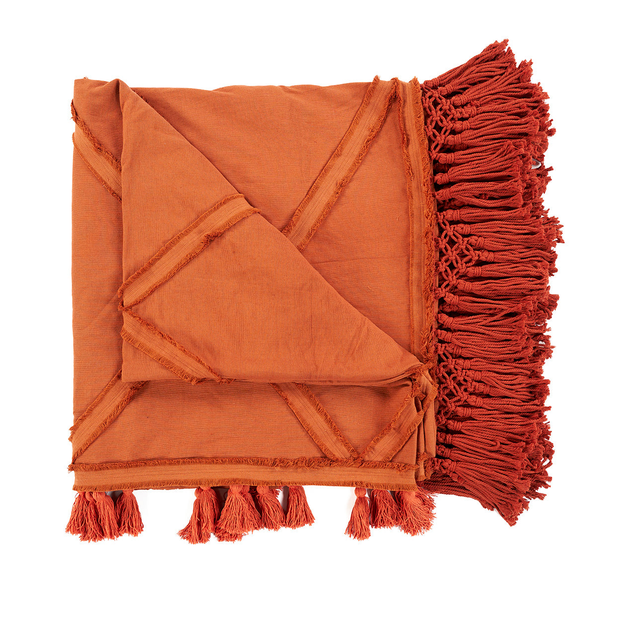 De Berber bedsprei - terracotta