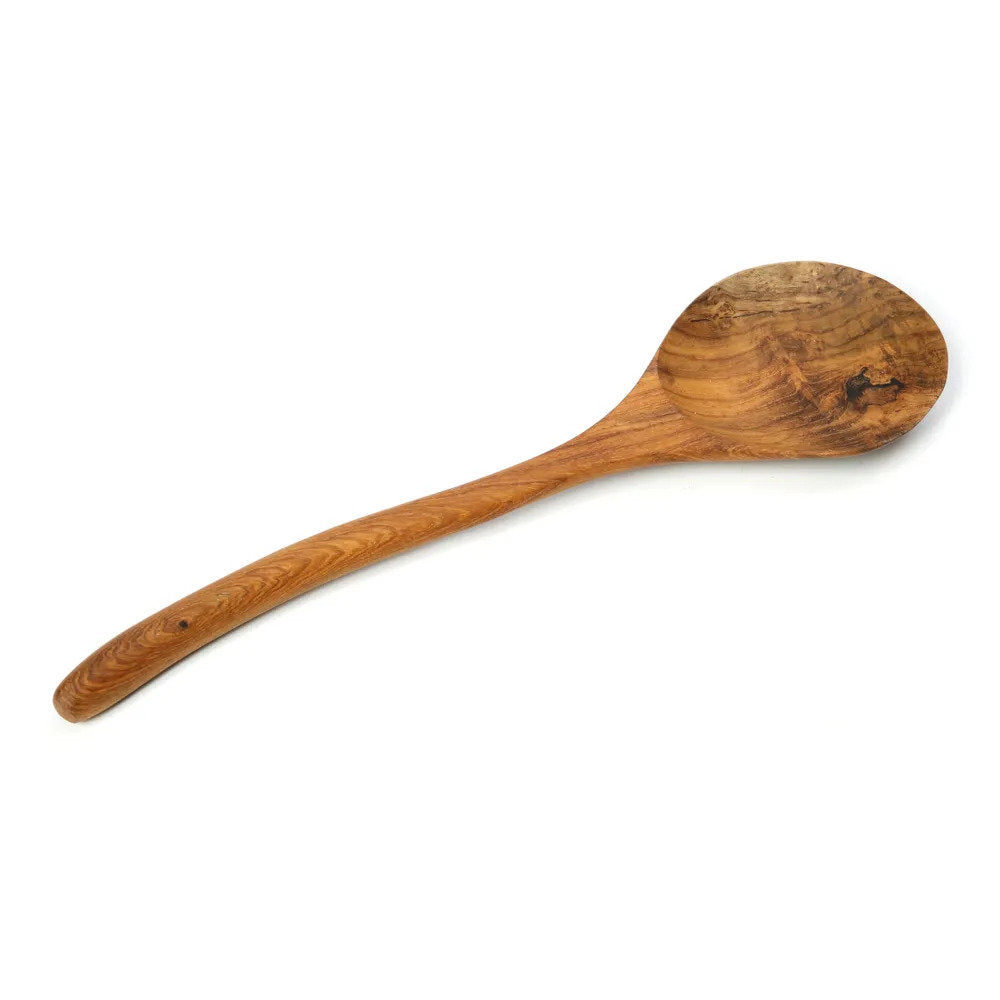 De teakhouten wortellepel - L