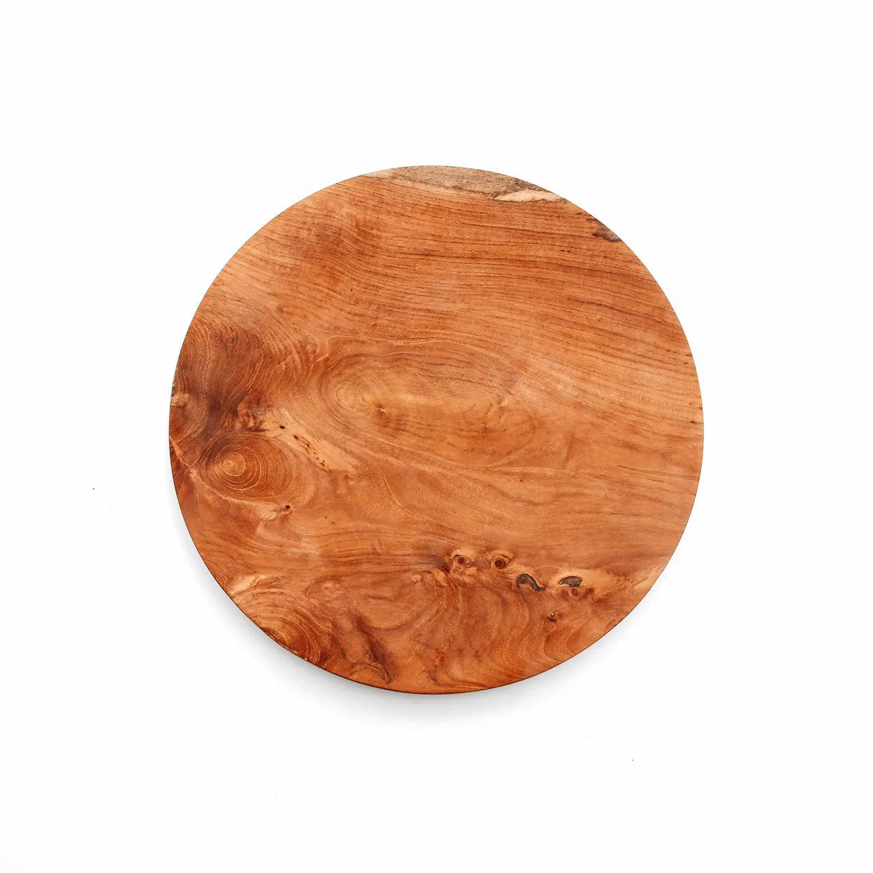 De ronde teakwortelschaal - XS