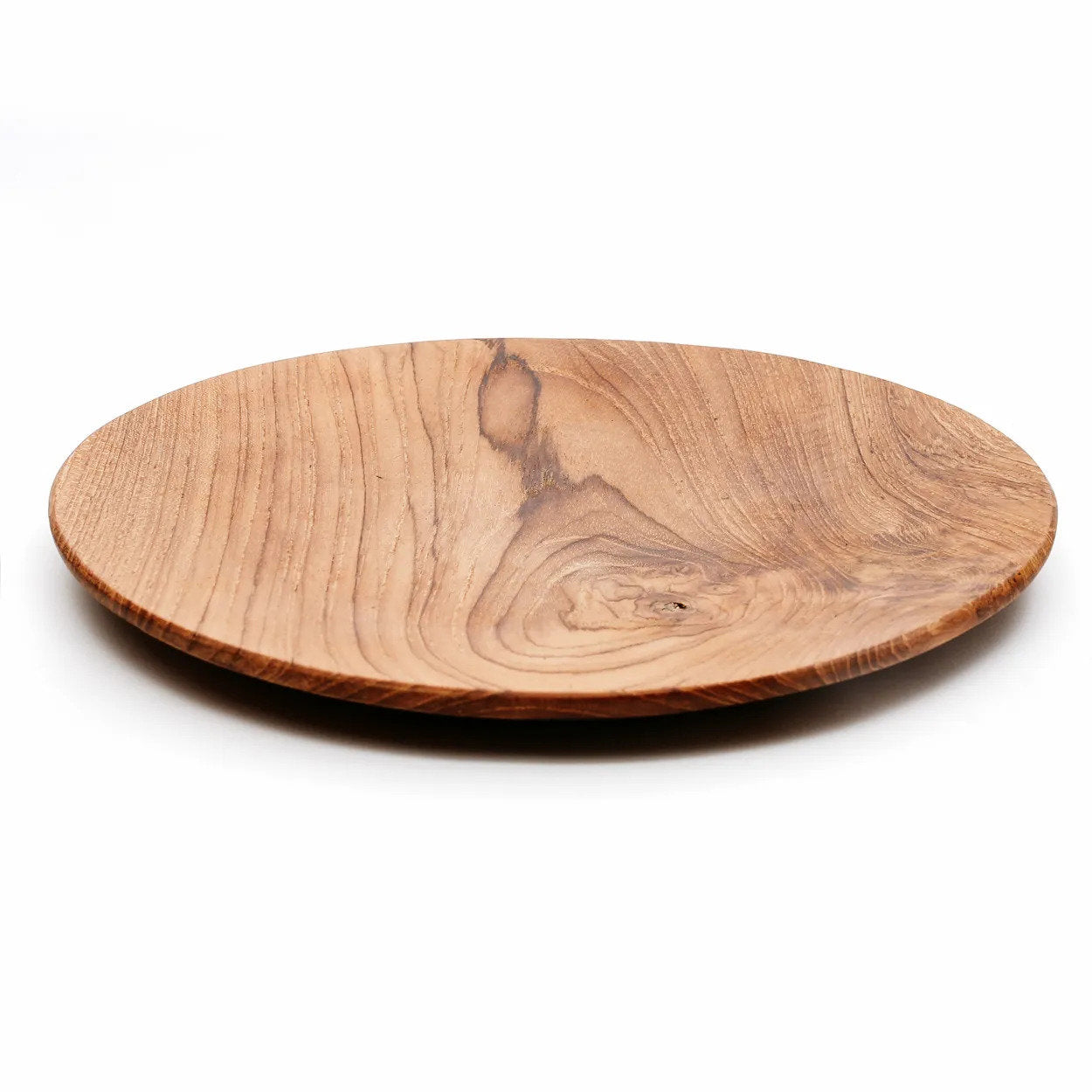 De ronde teakwortelplaat - L