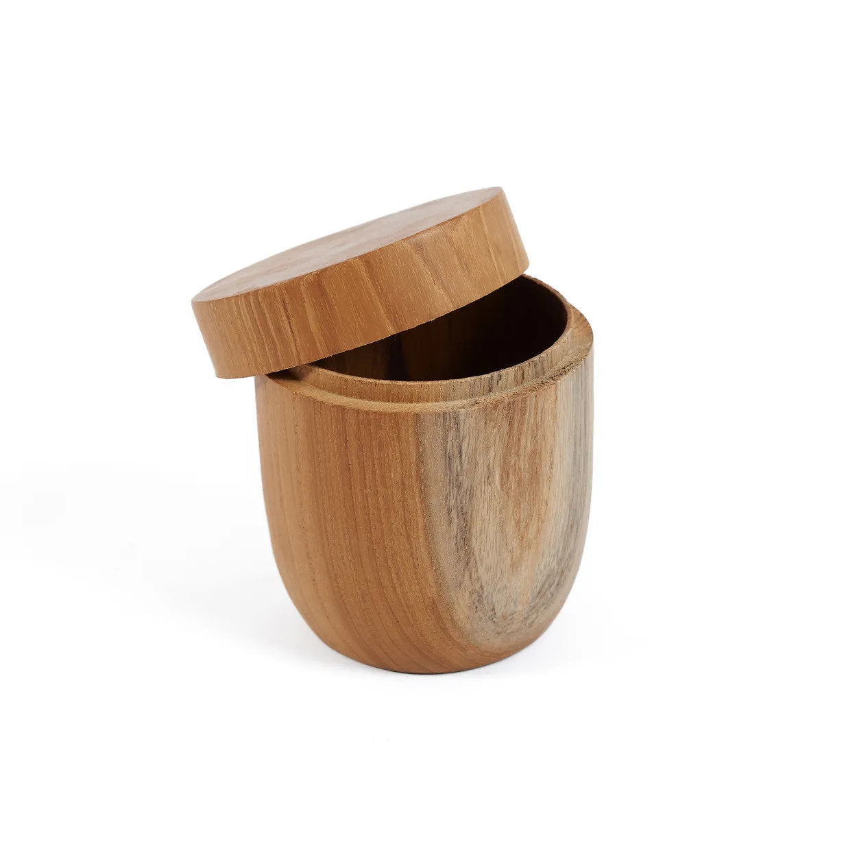 De lage teakwortelpot - M
