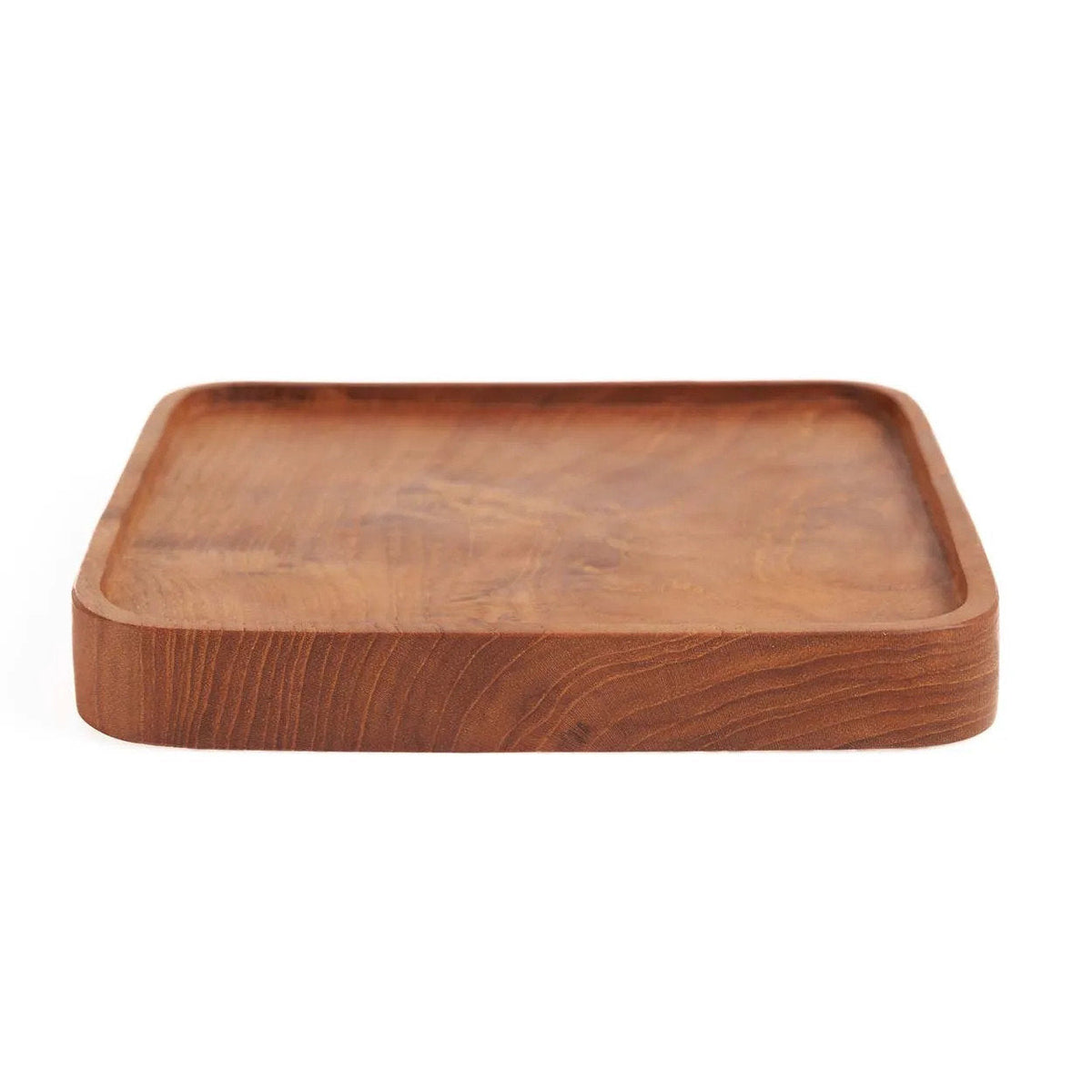 Het vierkante teakbord - naturel - XS