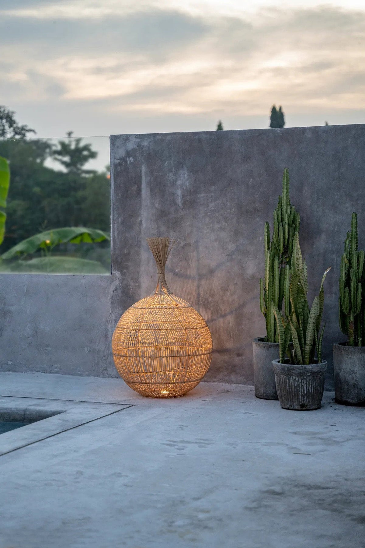 De Wonton vloerlamp - hanglamp - naturel