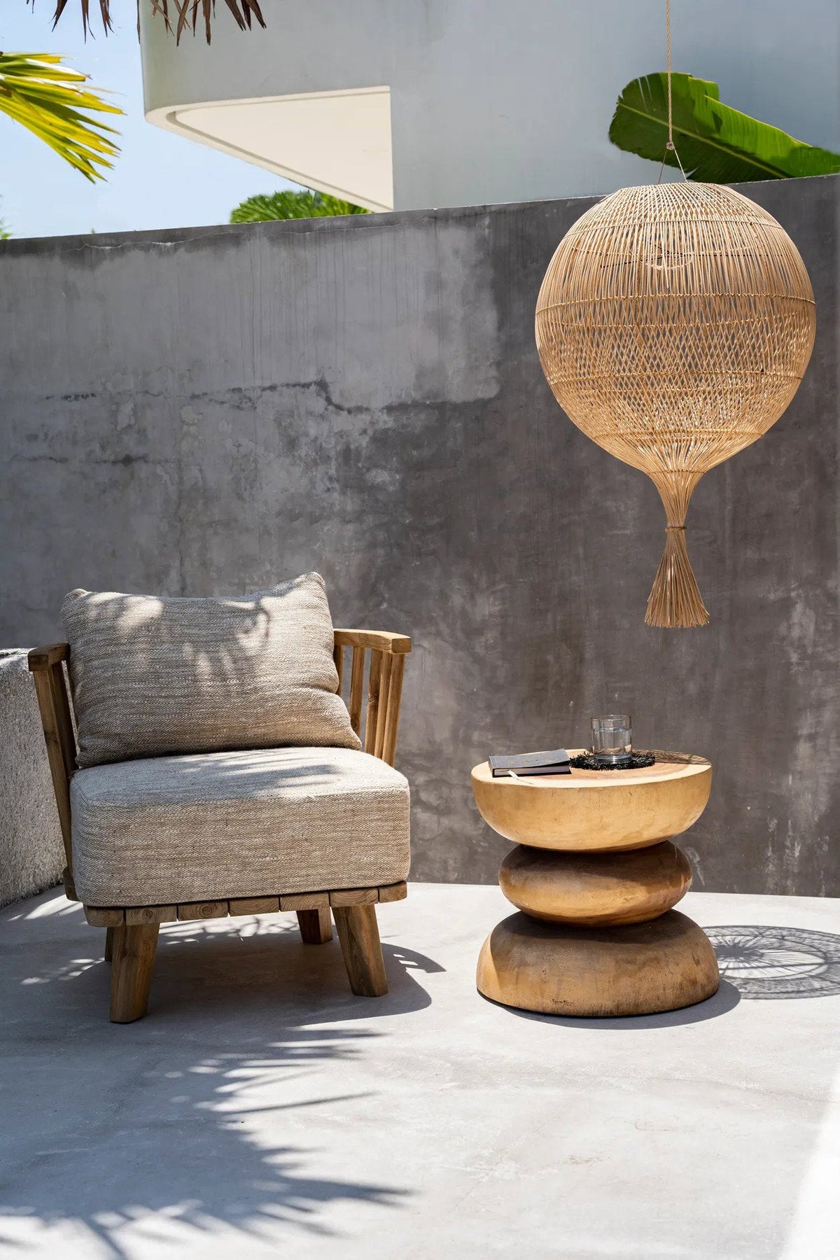 De Wonton vloerlamp - hanglamp - naturel