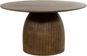 Karl salontafel Ø80, H45, Mango mat walnoot - Rond