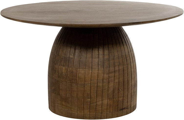 Karl salontafel Ø80, H45, Mango mat walnoot - Rond