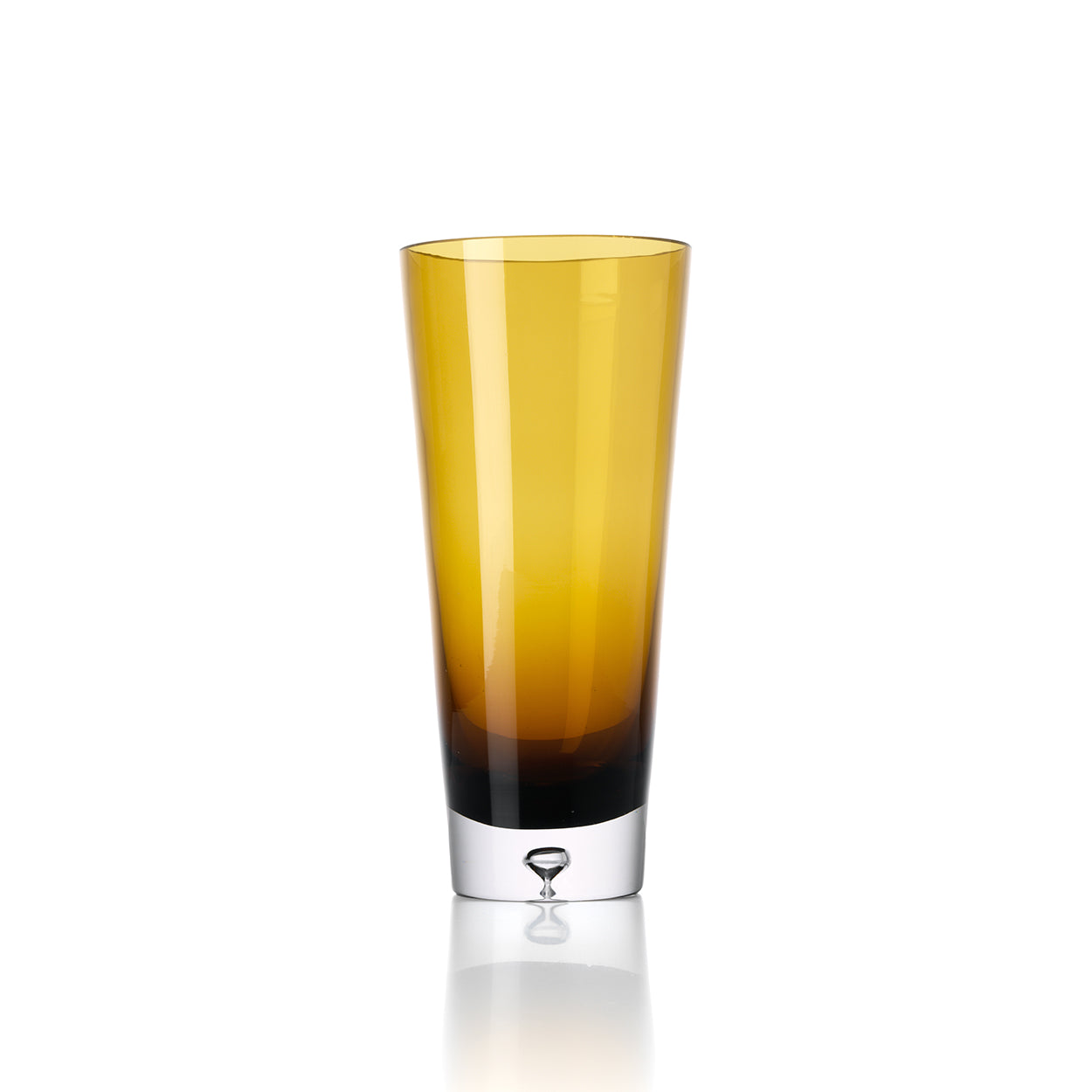 De Zonsonderganggloed-vaas - bruin-goud - L